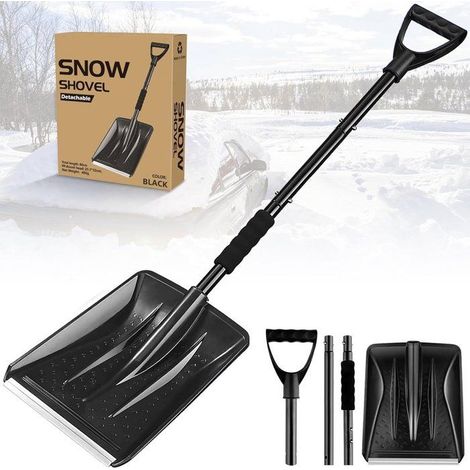 Pelle neige inox ajustable – Grande capacité – Léger – Pour allée, jardin (1/5)