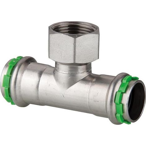 VSH SudoPress Edelstahl T-Stück Innengewinde FFF 42xRp1"x42 Typ SP6130GV, 6551193