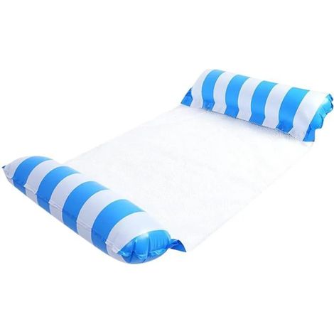 Hamac aquatique avec support pour la tête et la nuque, matelas pneumatique à fond en filet, frite de piscine jusqu'à 200 kg - WATERZEN (1/5)