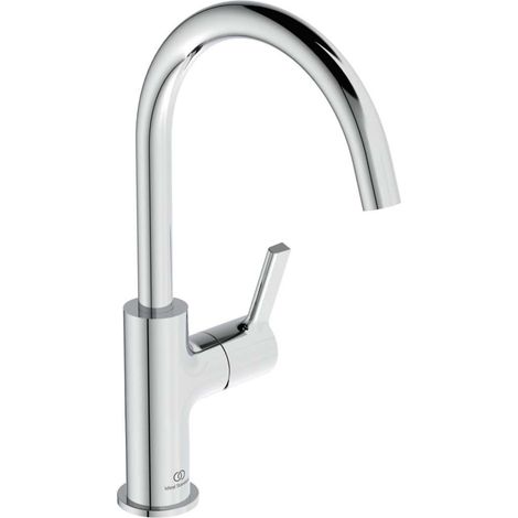 Robinet de lavabo IS JOY, avec bec mobile, sans vidage, longueur du bec 169 mm, chromé (1/4)