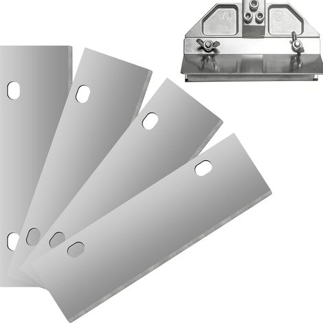 4 Pièces De Remplacement De Lame De Grattoir De Gril, Lames De Gril Outils De Barbecue En Plein Air Lame De Remplacement De Grattoir De Gril En Acier Inoxydable Pour Outil De Nettoyage (1/5)