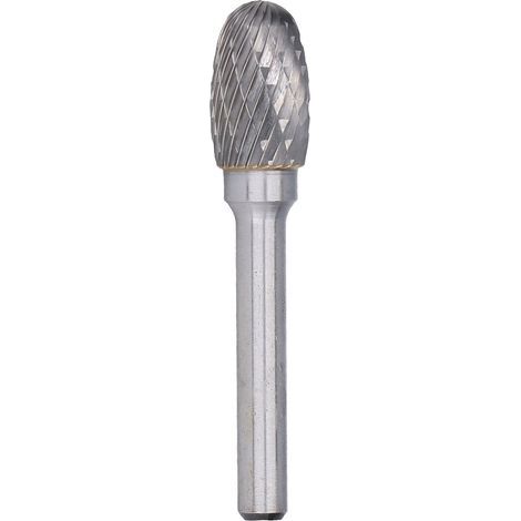 EX1220 double-cut carbide rotary file for chamfering and deburring – oval shape, 6 mm straight shank (1/5)