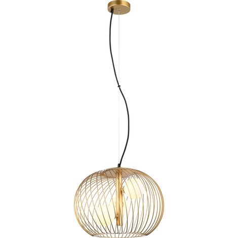 Lampadario Italux Clarisa moderno oro/bianco 3xG9 43cm acciaio (1/3)