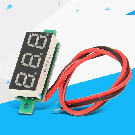 0,28-Zoll-rotes digitales Gleichstromvoltmeter, 2-Draht-Gleichstrom 4-30 V (1/5)