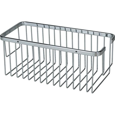 Jabonera Rejilla Baño Rectangular R02 30 cm AISI 304 Cromo (1/3)