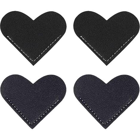 Lot de 4 marque-pages en cuir en forme de cœur, personnalisés et faits main, pour les amoureux des livres. Cadeau idéal pour les passionnés de lecture. (1/5)