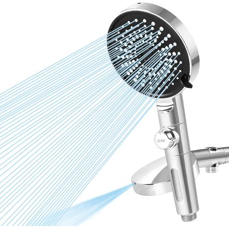 Douchettes de Salle de Bain, Pommeau de Douche Anti Calcaire avec 6 Modes (1/5)