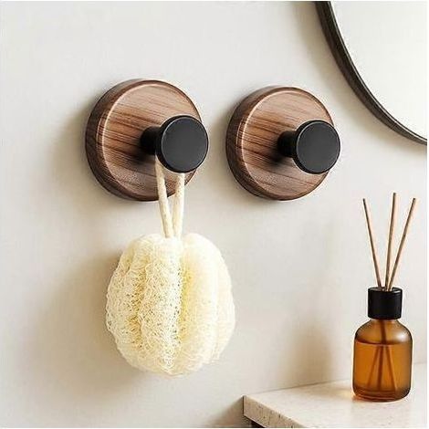 Crochet à ventouse puissant pour salle de bain, porte-serviettes étanche en PP réutilisable, crochet mural pour suspendre peignoir (1/5)