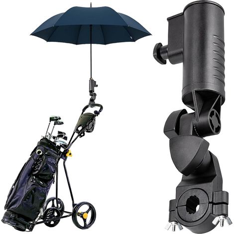 Porte-parapluie pour chariot de golf – Porte-parapluie d'extérieur pour fauteuil roulant, scooter, vélo, poussette, pêche, chaise de plage, 1 pièce (1/5)