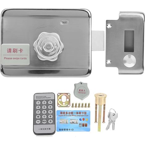 Porte-badge électrique en acier inoxydable pour système de contrôle d'accès avec télécommande BRILVIBERA (1/5)