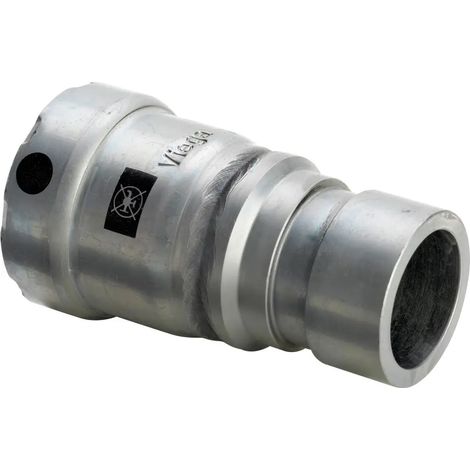 Viega Manguito de transición Megapress, DN 32, d 42,4mm Acero sin alear, recubrimiento de zinc-níquel Modelo 4213.1, 718756