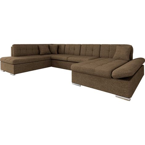 Sofá rinconero Comfivo Tilia, Derecha, Función de descanso, Almacenaje, 345x205x76cm, 0 (1/5)