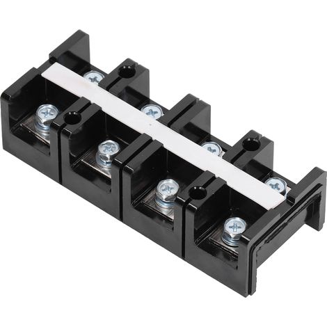 Bornier à vis à 2 rangées pour alimentation électrique avec couvercle AC600V 100ATC‑1004 (8 points de contact) (1/5)