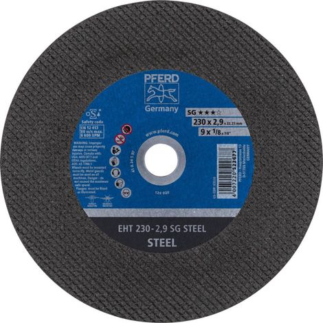 Disco da taglio SG STEEL D230x2,9 mm diritto STA trapano 22,23 mm PFERD (Per 25) (1/5)