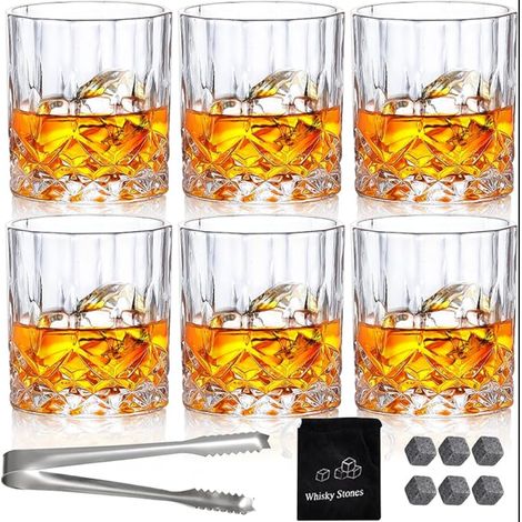 Whisky Glasses Crystal for Bourbon, Brandy, Rum, Cocktail, Home, Bar, Party (1/5)