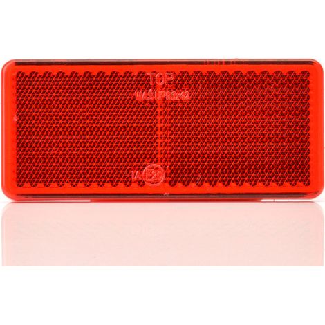 CATADIOPTRE ADHESIF RECTANGLE ROUGE