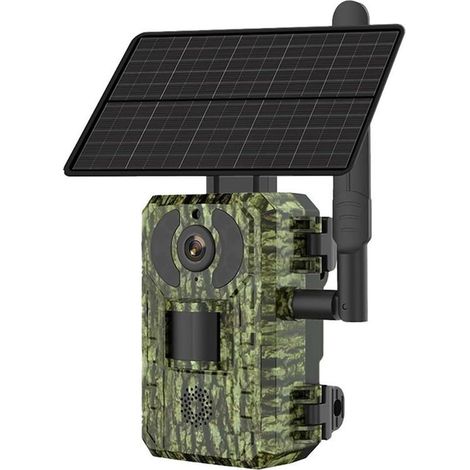 Caméra de Chasse et de Suivi des Animaux Sauvages 4MP 4W, Batterie 7800mAh, étanche, avec détection de Mouvement et Vision Nocturne, 4G (1/5)