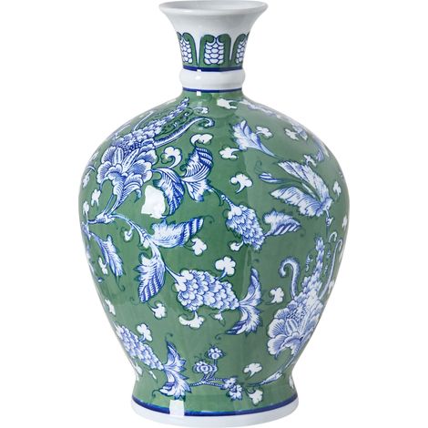 Vaso da fiori Accessorio Decorativo Porcellana Verde Valladolid (1/5)