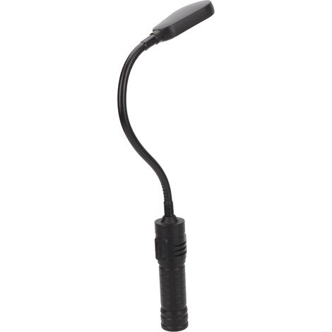Lampe de travail magnétique flexible et puissante à LED, rechargeable par USB-C et zoomable, avec base magnétique. (1/5)