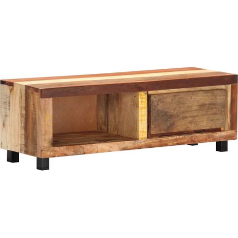 TV-Schrank 100x30x33 cm Altholz Massiv