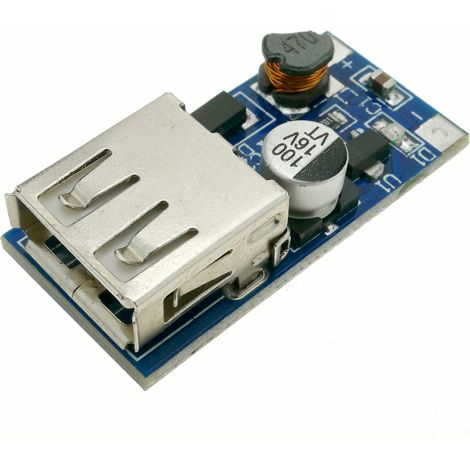 BeMatik - Alimentation DC-DC 0.9-5V à 5V 600mA avec convertisseur de tension USB DW-0417 (1/4)