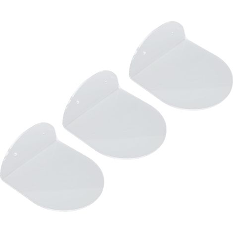 Lot de 3 étagères murales acrylique transparent pour enceinte, étanche, support mural pour caméra bébé, réveil compact (1/5)
