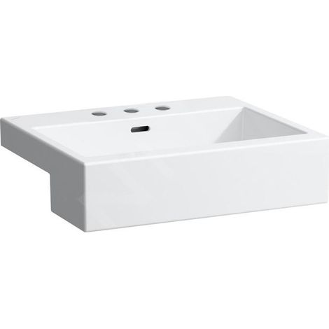 LAUFEN Living City lavabo semi-encastré, avec trop-plein, 3 trous (1/3)