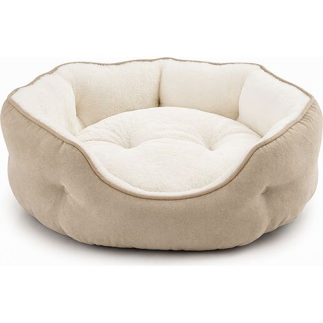Panier pour chat en polyester confortable et pratique beige (1/5)