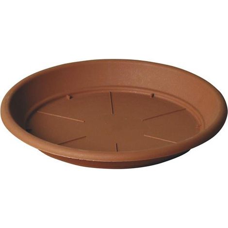Untersetzer "Tondo Basic'' für Pflanzentopf und Blumentopf -14 cm / Terrakottafarben
