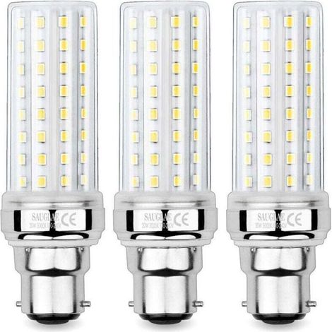 Ampoule LED épi de maïs - PZCC - 20W - Éq.150W - 2300 lm - Blanc chaud 3000K - Culot B22 (1/4)