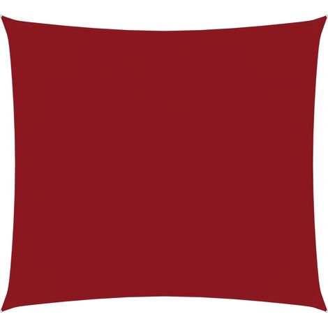 Telo parasole a vela in tessuto oxford quadrato 25 x 25 m rosso 020009463