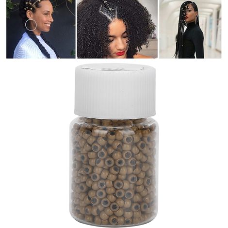 1000pcs Anneaux de Fixation Micro en Silicone pour Extensions de Cheveux Doux et Légères (1/5)