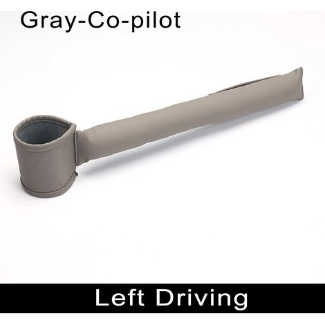 (Gris à droite) Coussin de remplissage pour siège auto en cuir PU avec poches intérieures, multifonction, anti-fuite, espaceur et rangement pour Audi A4 A3 A6 Q5 Q3 (1/5)