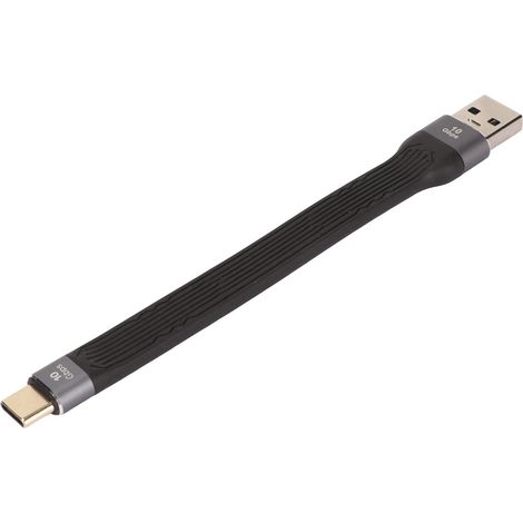 Câble adaptateur USB mâle vers USB-C mâle 10 Gbit/s haute vitesse USB 3.0 Gen2, câble de charge court USB-C vers USB-A (1/5)