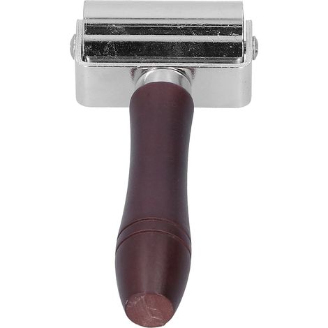 Presse à rouleau pour cuir, outil de lissage et de collage des bords, outils de sculpture manuels, accessoires de bricolage, largeur de la roue : 60 mm