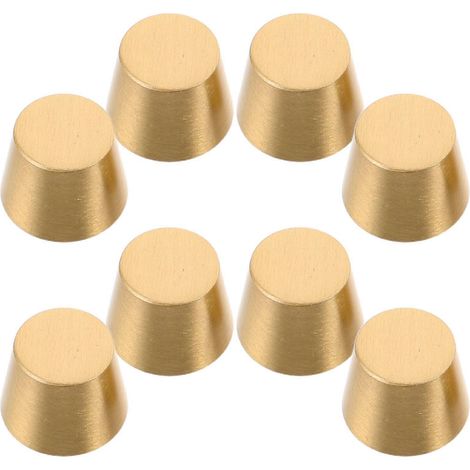 Huit pieds de planche à découper en laiton plaqué or, adaptés à la décoration intérieure, assurant un support stable pour le plateau et servant également de quincaillerie pour meubles. (1/5)