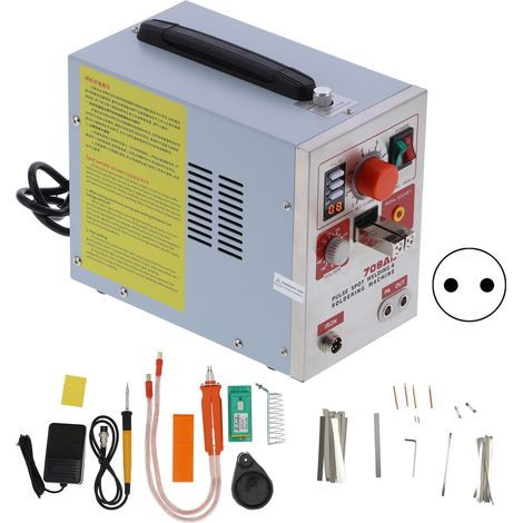 Poste à souder par points 3.2kW portable, pistolet de soudage LED numérique avec écran, machine à souder pour batterie 18650, modèle SUNKKO709AD, prise UE 220V, outil de soudage électrique (1/5)