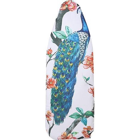 Housse de table à repasser résistante à la chaleur – Motif paon décoratif, 140 × 50 cm (1/5)