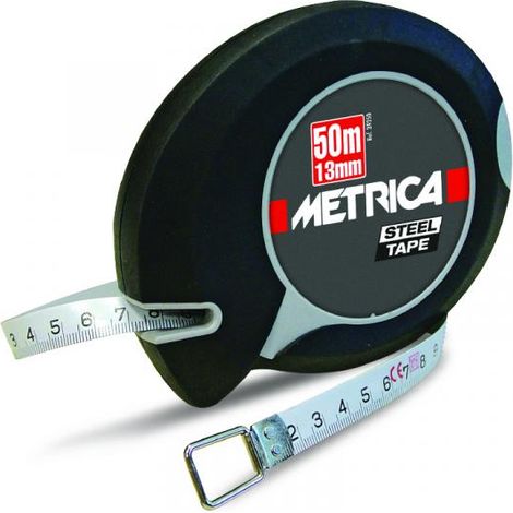 ROTELLA METRICA A NASTRO IN NYLON CON ANELLO IN METALLO DA 30MTx13mm (1/3)