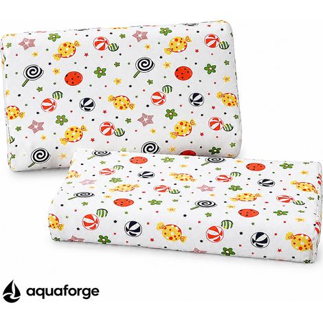 Almofada Cervical Ergonómica Látex Respirável Capa Removível 27 x 44 x 6 cm (1/5)