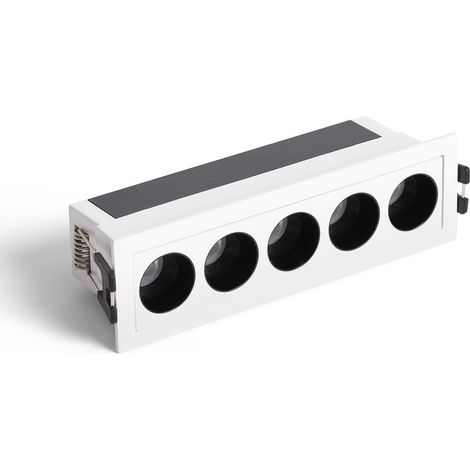 Foco Lineal LED 7W Empotrable Optic CRI90 Corte 140x35 mm 3000K Blanco Blanco Cálido (1/5)