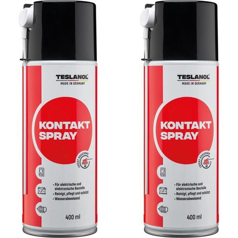 TESLANOL 26026 Spray de contact T6, 400 ml, 2 unités