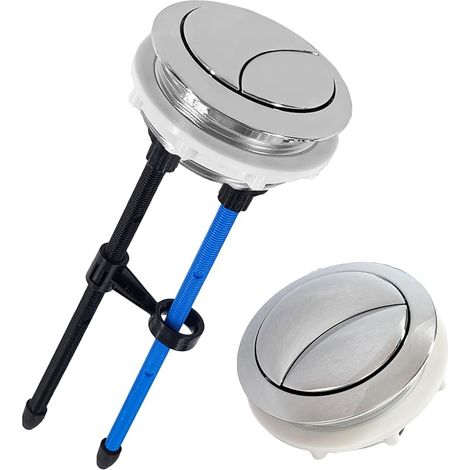 1 Pièce Bouton de Chasse D'Eau de Toilette, Bouton Poussoir Double Réglable de Remplacement, 45.7 cm (1/4)