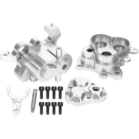 Ersatz-Getriebegehäuse aus Aluminiumlegierung für TRAXXAS TRX-4/6 RC-Car im Maßstab 1:10 (silber) (1/5)