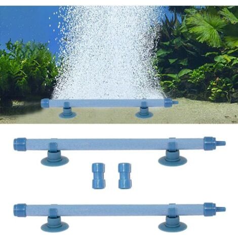 2 Stück Aquarium-Ausströmersteine, Ausströmersteine für Aquarienpumpen und Hydrokultur, 18 cm, Blau (1/4)