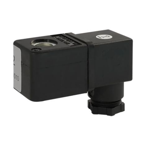 Bobine de rechange, complète avec connecteur. Alimentation 12 V (DC) Caleffi 837C05 Noir