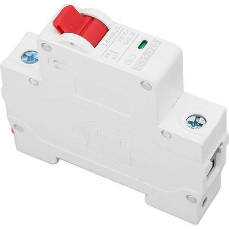 Disjoncteur miniature DC 250V 10A DZ47s-63Z C10 1P, 6000A pouvoir de coupure, pour systèmes photovoltaïques solaires, montage sur rail DIN, basse tension. (1/5)