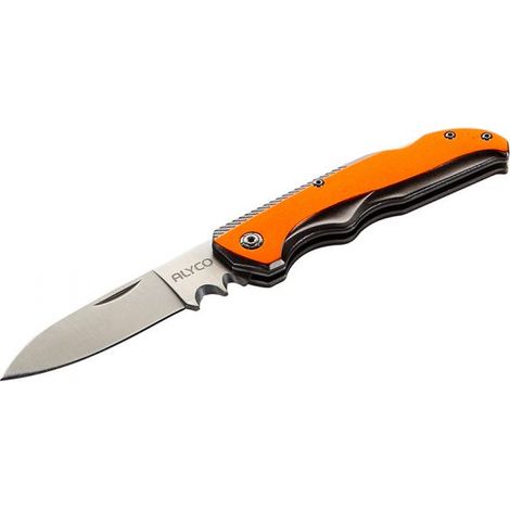 Couteau d'électricien de poche inox alyco orange m / aluminium ALYCO 170895 (1/5)