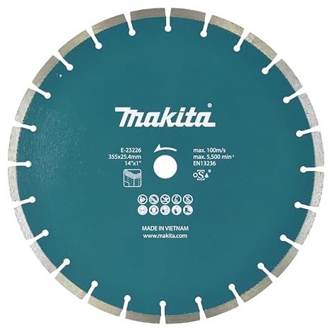 Disco diamante 355 mm 25,4 mm CE001 para corte MAKITA