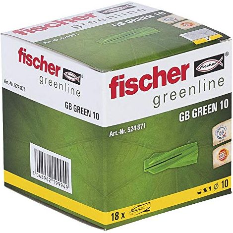 Fischer 18x  Tassello Aerato  GB Green  10 -  524871 (1/4)